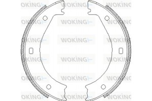 Woking Σετ Σιαγόνων φρένων, Χειρόφρενο - Z4404.00