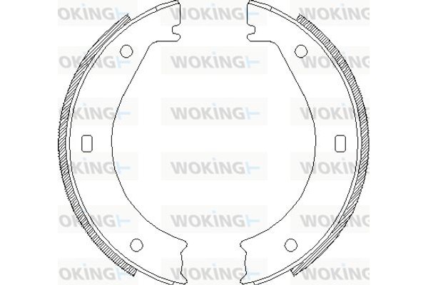 Woking Σετ Σιαγόνων φρένων, Χειρόφρενο - Z4404.00