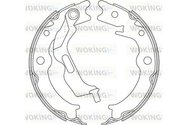 Woking Σετ Σιαγόνων φρένων, Χειρόφρενο - Z4627.00