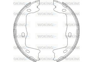 Woking Σετ Σιαγόνων φρένων, Χειρόφρενο - Z4651.00