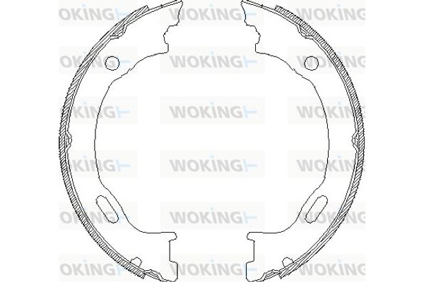 Woking Σετ Σιαγόνων φρένων, Χειρόφρενο - Z4707.01