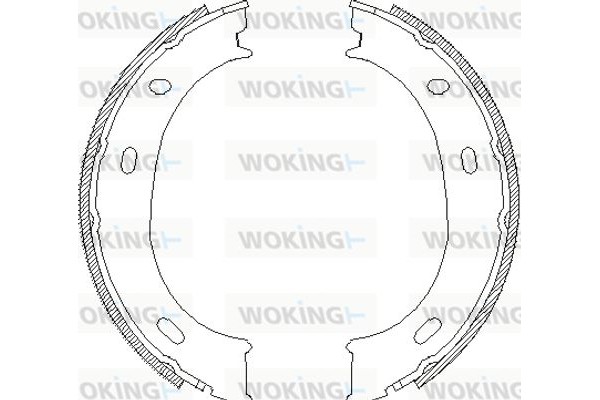 Woking Σετ Σιαγόνων φρένων, Χειρόφρενο - Z4710.01