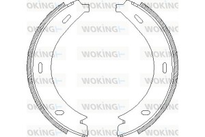 Woking Σετ Σιαγόνων φρένων, Χειρόφρενο - Z4713.01