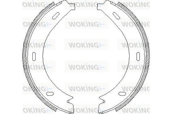 Woking Σετ Σιαγόνων φρένων, Χειρόφρενο - Z4713.01