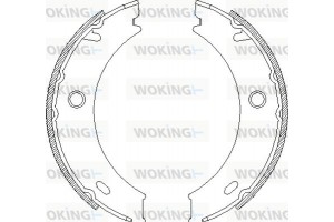 Woking Σετ Σιαγόνων φρένων, Χειρόφρενο - Z4714.01