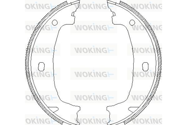 Woking Σετ Σιαγόνων φρένων, Χειρόφρενο - Z4715.00