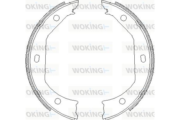 Woking Σετ Σιαγόνων φρένων, Χειρόφρενο - Z4716.00