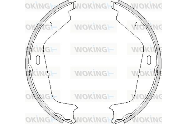 Woking Σετ Σιαγόνων φρένων, Χειρόφρενο - Z4726.00