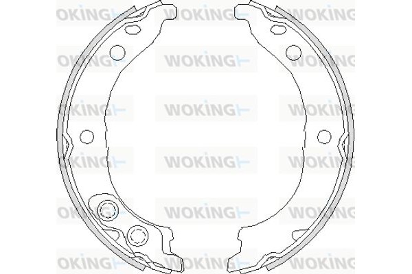 Woking Σετ Σιαγόνων φρένων, Χειρόφρενο - Z4728.00