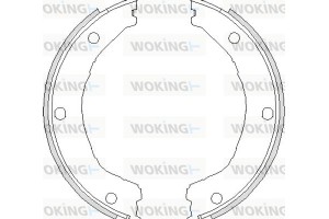 Woking Σετ Σιαγόνων φρένων, Χειρόφρενο - Z4730.00