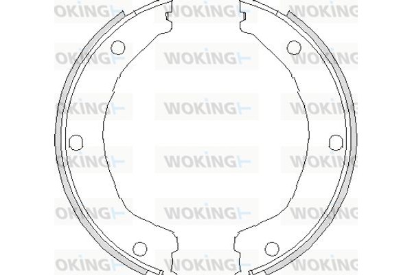 Woking Σετ Σιαγόνων φρένων, Χειρόφρενο - Z4730.00