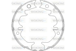 Woking Σετ Σιαγόνων φρένων, Χειρόφρενο - Z4731.00