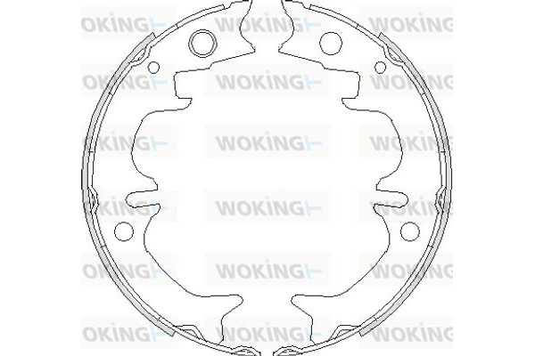 Woking Σετ Σιαγόνων φρένων, Χειρόφρενο - Z4731.00