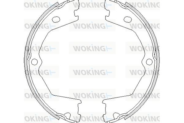 Woking Σετ Σιαγόνων φρένων, Χειρόφρενο - Z4733.00