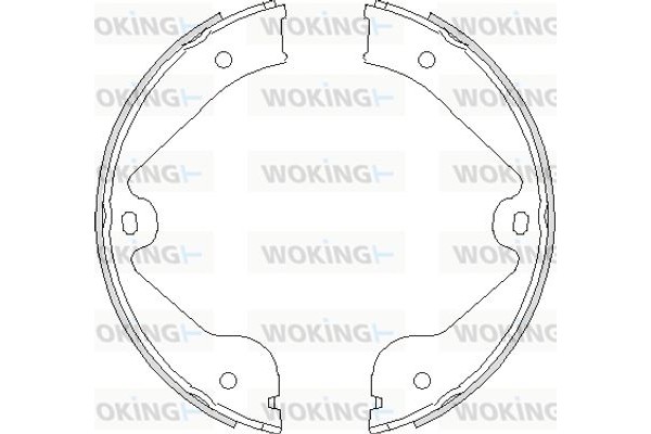 Woking Σετ Σιαγόνων φρένων, Χειρόφρενο - Z4735.00