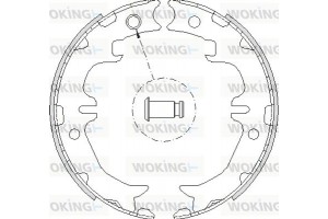Woking Σετ Σιαγόνων φρένων, Χειρόφρενο - Z4742.00
