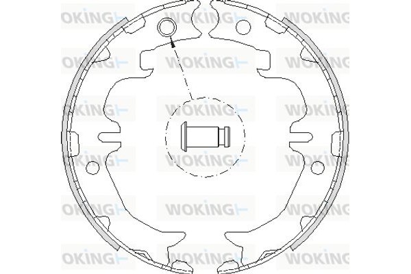 Woking Σετ Σιαγόνων φρένων, Χειρόφρενο - Z4742.00