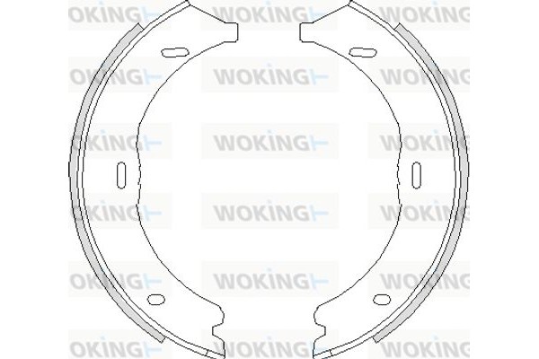 Woking Σετ Σιαγόνων φρένων, Χειρόφρενο - Z4745.00