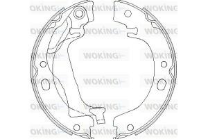 Woking Σετ Σιαγόνων φρένων, Χειρόφρενο - Z4753.00