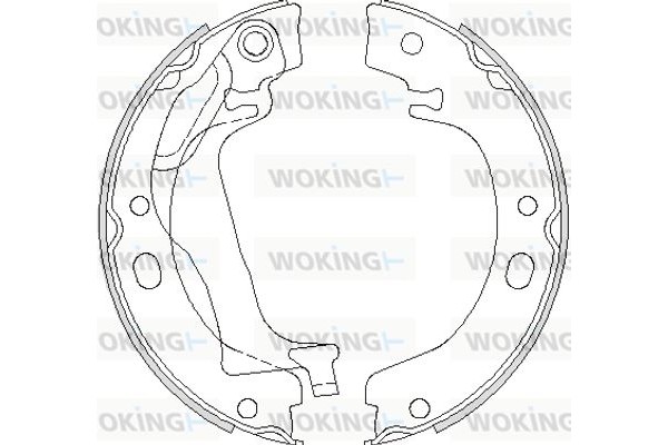 Woking Σετ Σιαγόνων φρένων, Χειρόφρενο - Z4753.00