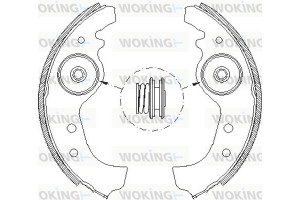 Woking Σετ Σιαγόνων Φρένων - Z4015.01