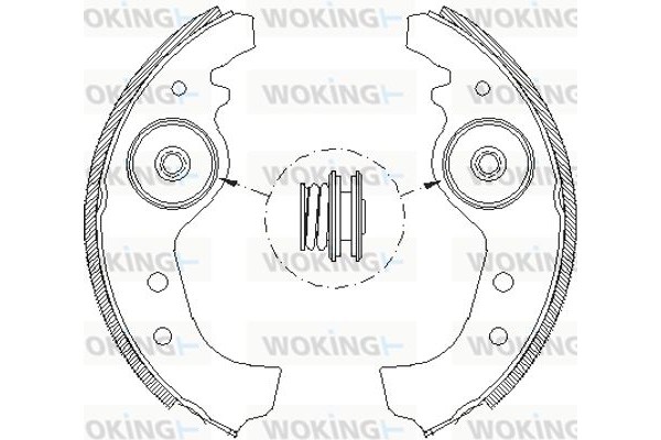 Woking Σετ Σιαγόνων Φρένων - Z4015.01