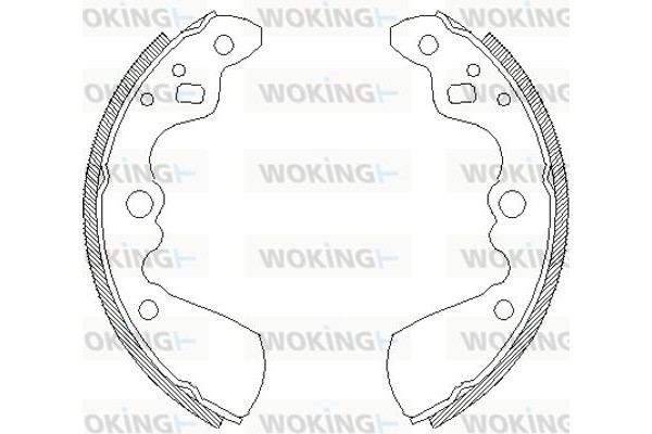 Woking Σετ Σιαγόνων Φρένων - Z4019.00