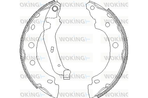 Woking Σετ Σιαγόνων Φρένων - Z4043.00