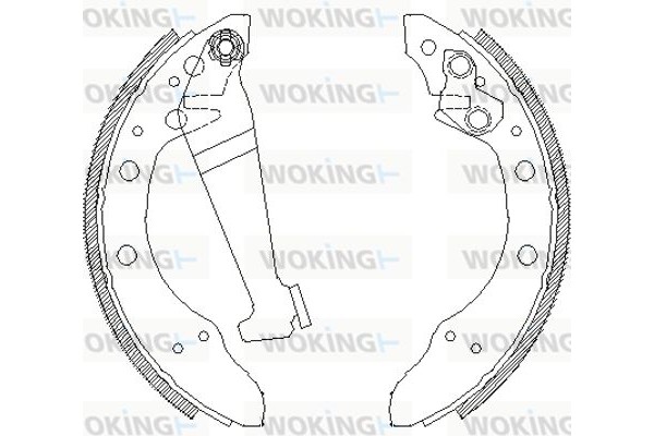 Woking Σετ Σιαγόνων Φρένων - Z4046.00