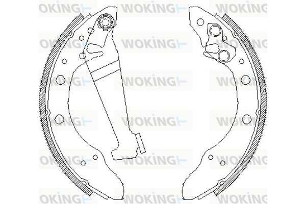 Woking Σετ Σιαγόνων Φρένων - Z4046.01