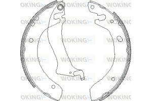 Woking Σετ Σιαγόνων Φρένων - Z4047.00