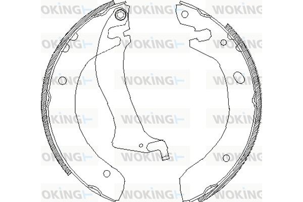 Woking Σετ Σιαγόνων Φρένων - Z4047.00