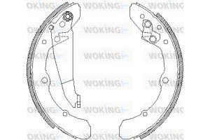 Woking Σετ Σιαγόνων Φρένων - Z4048.00