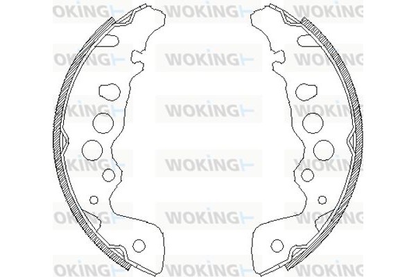 Woking Σετ Σιαγόνων Φρένων - Z4049.00