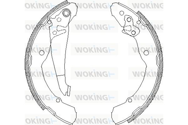 Woking Σετ Σιαγόνων Φρένων - Z4082.00