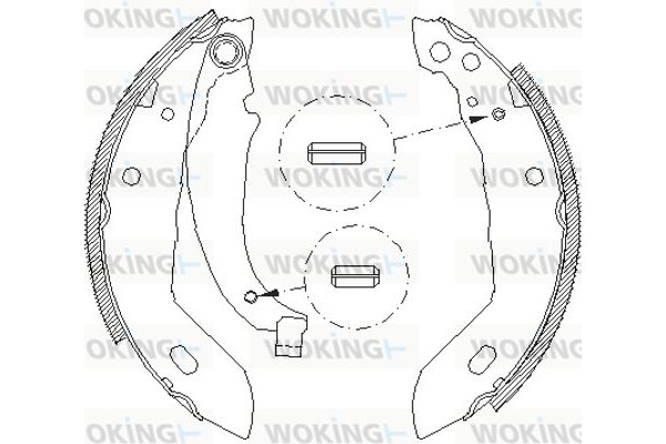 Woking Σετ Σιαγόνων Φρένων - Z4083.00