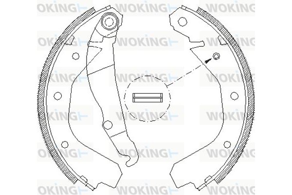 Woking Σετ Σιαγόνων Φρένων - Z4088.00