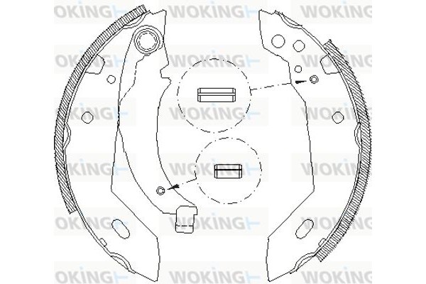 Woking Σετ Σιαγόνων Φρένων - Z4095.00