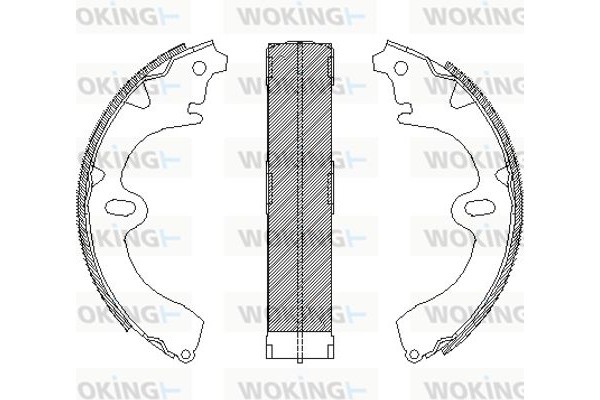 Woking Σετ Σιαγόνων Φρένων - Z4097.00