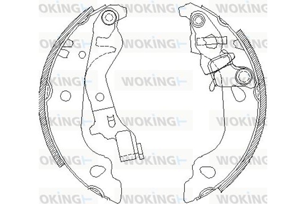 Woking Σετ Σιαγόνων Φρένων - Z4099.00