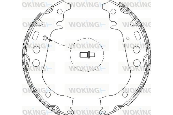 Woking Σετ Σιαγόνων Φρένων - Z4101.00