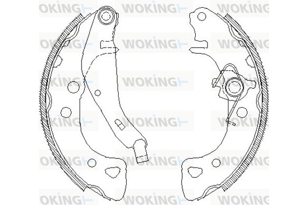 Woking Σετ Σιαγόνων Φρένων - Z4126.01