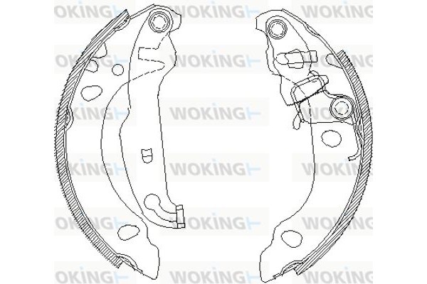 Woking Σετ Σιαγόνων Φρένων - Z4138.00