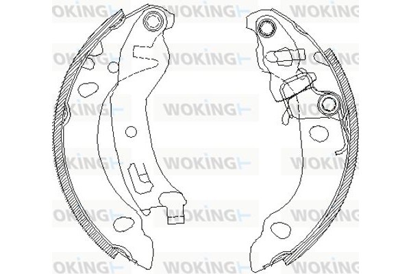 Woking Σετ Σιαγόνων Φρένων - Z4138.01