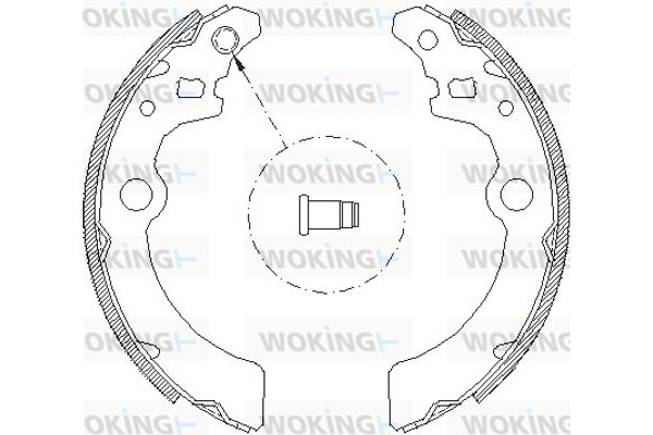 Woking Σετ Σιαγόνων Φρένων - Z4143.00