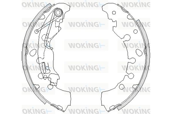 Woking Σετ Σιαγόνων Φρένων - Z4161.00