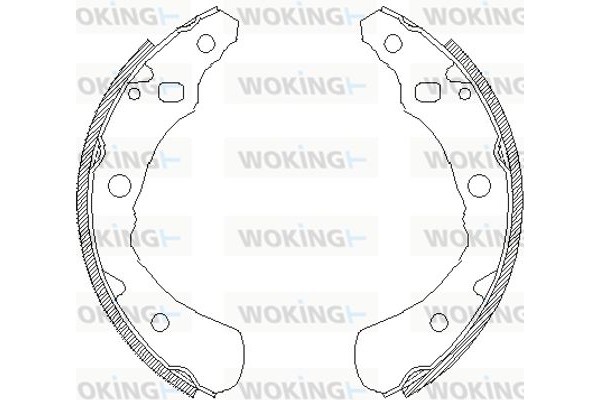 Woking Σετ Σιαγόνων Φρένων - Z4174.00