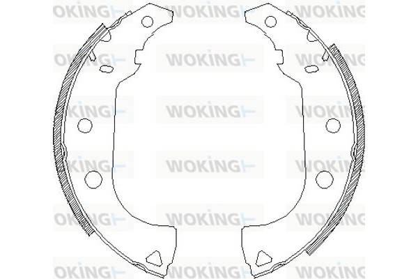 Woking Σετ Σιαγόνων Φρένων - Z4176.00