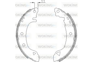 Woking Σετ Σιαγόνων Φρένων - Z4182.00