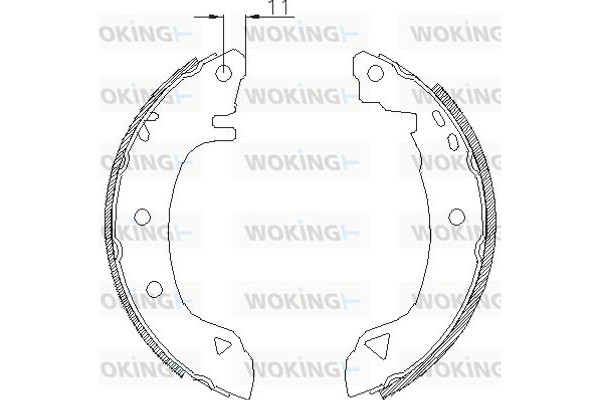 Woking Σετ Σιαγόνων Φρένων - Z4182.00